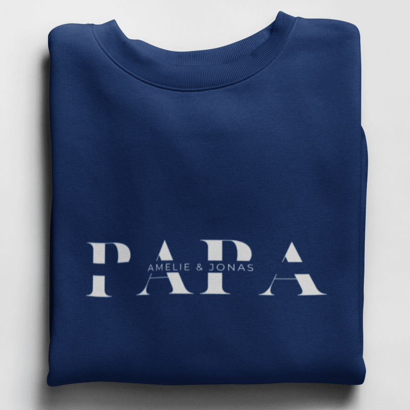 Papa "personalisierbar" - Sweatshirt