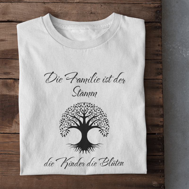 Familienbaum Kinder die Blüten - T-Shirt